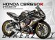 Complete 3M™ Honda CBR650R Decal Sticker Kit - Furious Line Black (Orange Lines)