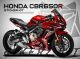 Complete 3M™ Honda CBR650R Decal Sticker Kit - Furious Line Red (White Lines)