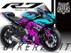 Complete 3M™ Decal Sticker Kit - CYBER LINE (Pink) for Yamaha YZF-R7