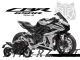 Complete 3M™ Honda CBR650R Decal Sticker Kit - Cyber Space Armor (White/Black)