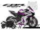 Complete 3M™ Honda CBR650R Decal Sticker Kit - Cyber Space Armor (White/Pink)