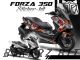 Complete 3M™ Honda Forza 350 Decal Sticker Kit - DARUMA (Black)