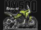 Complete 3M™ Honda NX500 Decal Sticker Kit - Desert Race (Lime)