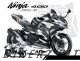 Complete 3M™ Decal Sticker Kit - FASTERLINE (Black) for Kawasaki Ninja 400