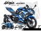 Complete 3M™ Decal Sticker Kit - FASTERLINE (Blue) for Kawasaki Ninja 400