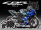 Complete 3M™ Honda CBR650R Decal Sticker Kit - Fire Race (Blue)