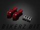 Rotating Bar Clamps With Mirror Hole M10 R/H - Red