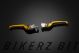 Folding Adjustable Front-Rear Brake Lever (Flat : Long) - Light Gold