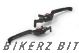 Folding Adjustable Front-Rear Brake Lever (Flat : Long) - Black