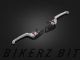 Folding Adjustable Front-Rear Brake Lever (Flat : Long) - Silver