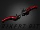 Premium Folding Adjustable Front-Rear Brake Lever (Extra Large) - Red