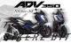 Honda ADV 350 ('22-'24) Decal Sticker Kit - HORNET (Blue)