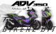 Honda ADV350 Decal Sticker Kit - IRON RACE (Purple)