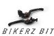 Folding Adjustable Front Brake-Clutch Lever (Flat : Long) - Black