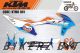 Decal Sticker Kit - Gulf for KTM Six Days (300tpi, 350exc-f, 500exc-f)