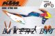 Decal Sticker Kit - Bull (Blue) for KTM Six Days (300tpi, 350exc-f, 500exc-f)
