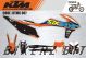 Decal Sticker Kit - Black/Blue for KTM Six Days (300tpi, 350exc-f, 500exc-f)