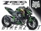 Decal Sticker Kit - LION (Green) for Kawasaki Z800
