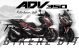 Honda ADV350 Decal Sticker Kit - MONSTER (Black)