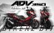 Honda ADV350 Decal Sticker Kit - MONSTER (Red)