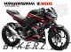 Complete 3M™ Decal Sticker Kit - MOTUL (Red) for Kawasaki Z300