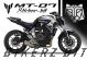 Complete 3M™ Decal Sticker Kit - MV (Blue) for Yamaha MT-07 (2017)