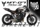 Complete 3M™ Decal Sticker Kit - MV (Orange) for Yamaha MT-07 (2017)