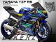 Decal Sticker Kit-Racing46 (Blue Line) for Yamaha YZF R6 (2017-Present) 