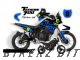 Complete 3M™ Decal Sticker Kit - RACING (Blue/Lime) for Yamaha Ténéré 700