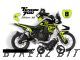 Complete 3M™ Decal Sticker Kit - RACING (Green/Red) for Yamaha Ténéré 700