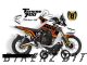 Complete 3M™ Decal Sticker Kit - RACING LINE (Orange) for Yamaha Ténéré 700