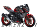 Complete 3M™ Decal Sticker Kit - RACING (Red) for Kawasaki Z400 (2019-Present)