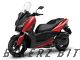 XMAX 300 (2021) Mat Deep Red Metallic Plastic Parts Set