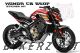 Complete 3M™ Honda CB650F (2017) Decal Sticker Kit - Repsol