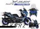 Decal Sticker Kit - SHARK (Blue) for Yamaha XMAX (Gen 2)