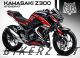 Complete 3M™ Decal Sticker Kit - SHARK (Red) for Kawasaki Z300