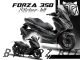 Complete 3M™ Honda Forza 350 Decal Sticker Kit - SKETCH (Black)