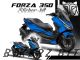 Complete 3M™ Honda Forza 350 Decal Sticker Kit - SKETCH (Blue)