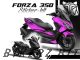 Complete 3M™ Honda Forza 350 Decal Sticker Kit - SKETCH (Pink)