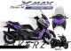 Decal Sticker Kit - Sketch (Purple) for Yamaha XMAX CONNECTED ('23-'24)