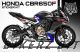 Complete 3M™ Honda CBR650F Decal Sticker Kit - SKF (Black)