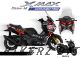 Decal Sticker Kit - SPT RACING (Black) for Yamaha XMAX300 Version 2