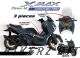 Complete 3M™ Decal Sticker Kit - Wave (Gold) for Yamaha XMAX CONNECTED ('23-'24)
