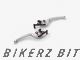 Folding Adjustable Front-Rear Brake Lever (Flat : Long) - Silver
