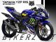 Yamaha YZF R15 Decal Sticker Kit-Monster 