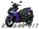 Aerox (2023) Mat Violet Solid (1910, MVS2) Sticker Set