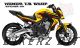 Complete 3M™ Honda CB650F Decal Sticker Kit - Yellow