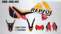 Honda CRF250L Decal Sticker Kit - REPSOL NGK
