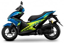 Yamaha Aerox Blue/Lime Decal & Emblem Set