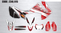 Honda CRF250L Decal Sticker Kit - FMF (White/Red)